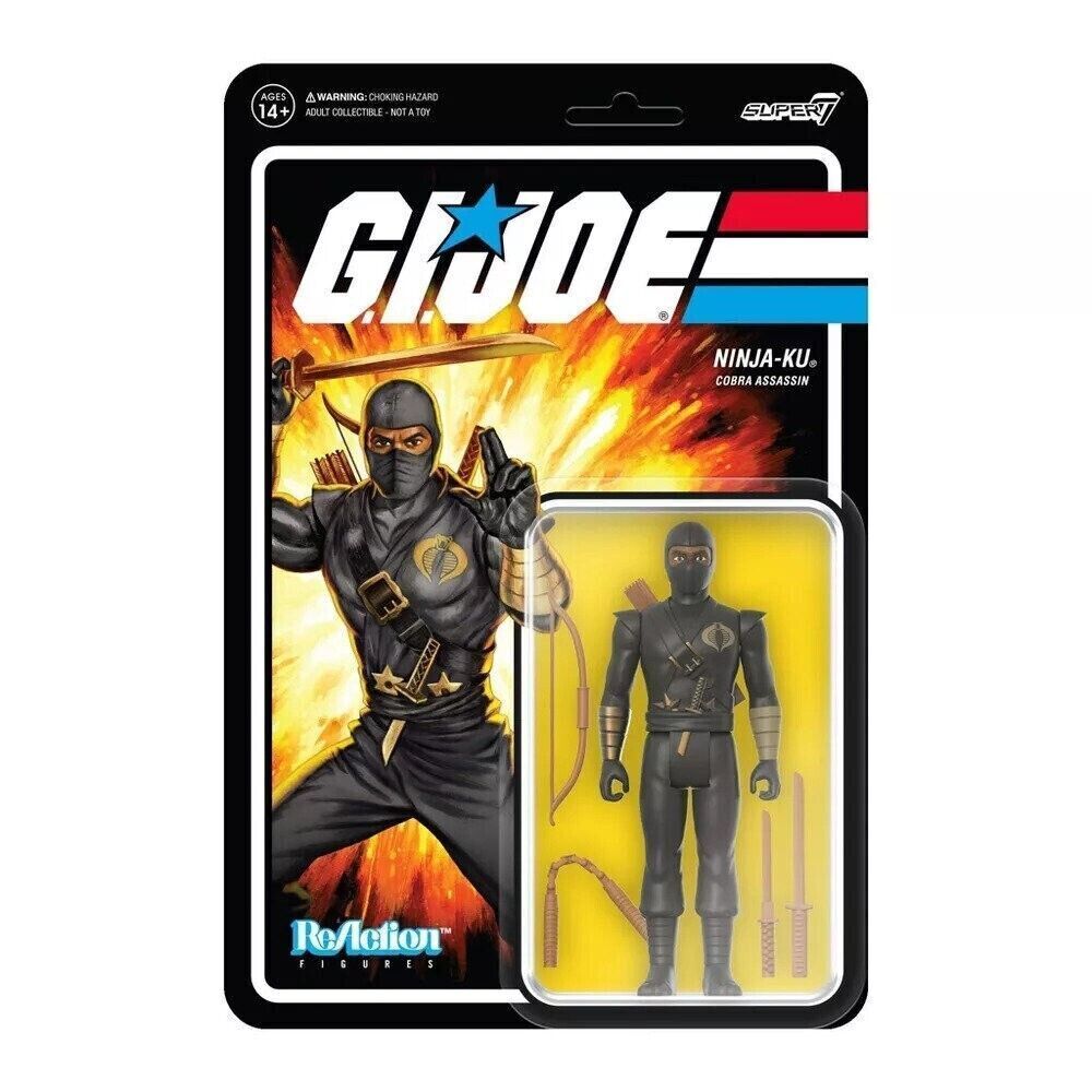 G.I. Joe Super 7 ReAction Ninja-Ku 3.75" Action Figure (Target Exclusive)
